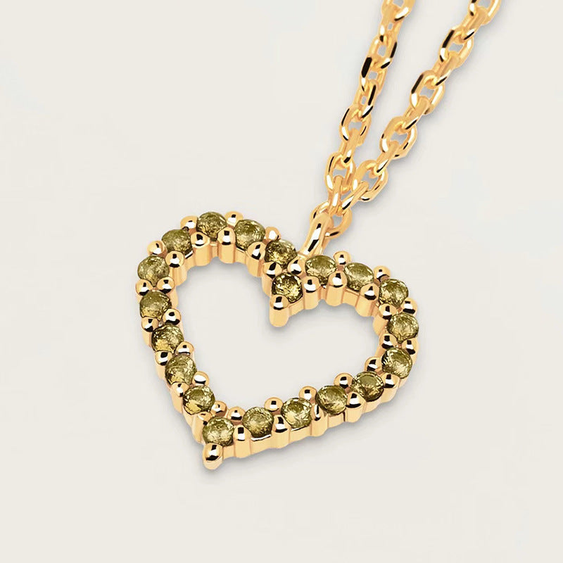 Hollow Heart Necklace