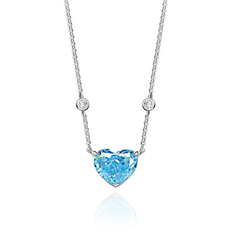 Blue Heart Necklace